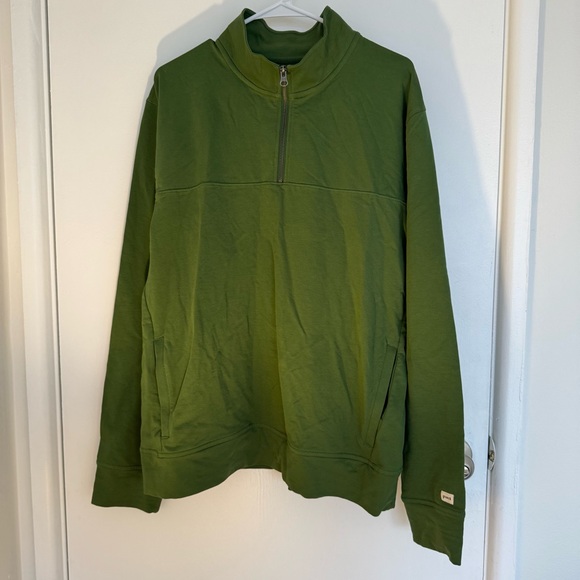 Pact Stretch French Terry Quarter Zip organic cotton Size XL - Picture 5 of 11